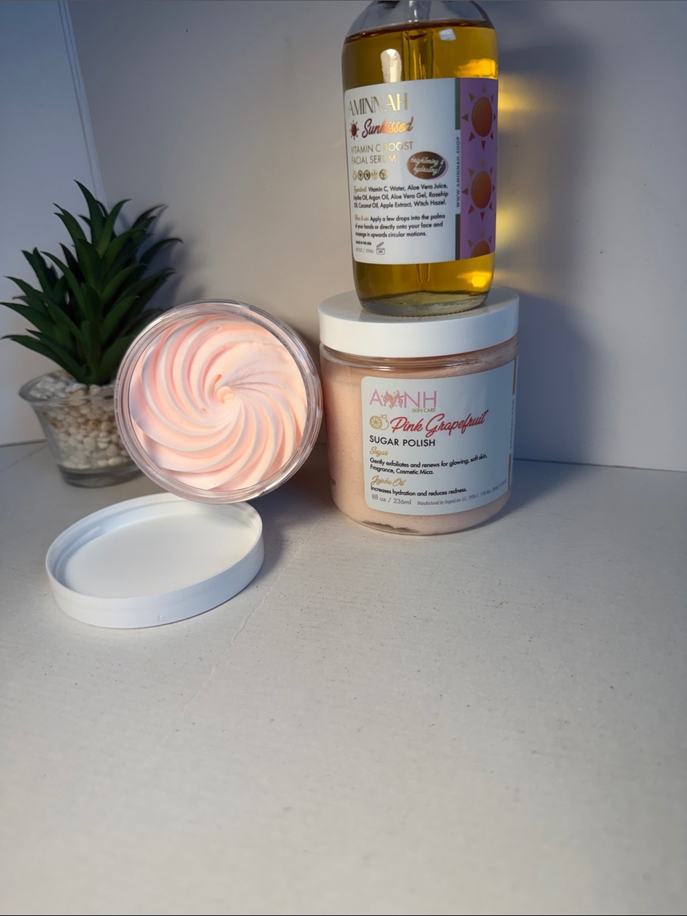 #30 Aminnah Body Bundle 
Organic, Vegan, Cruelty Free 
Clean ingredients 💕